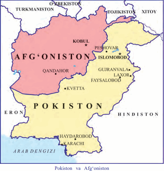 22-Mavzu. 1991 – 2017-yillarda Pokiston va Afg'oniston