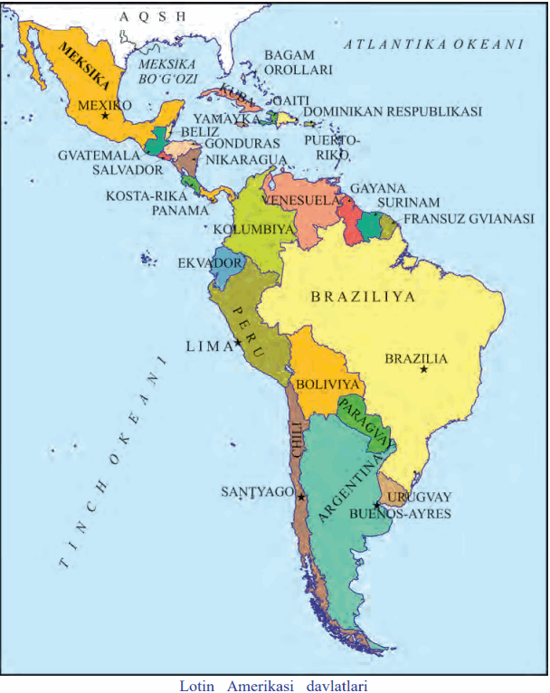 25-Mavzu. 1991 – 2017-yillarda Lotin Amerikasi Mamlakatlari